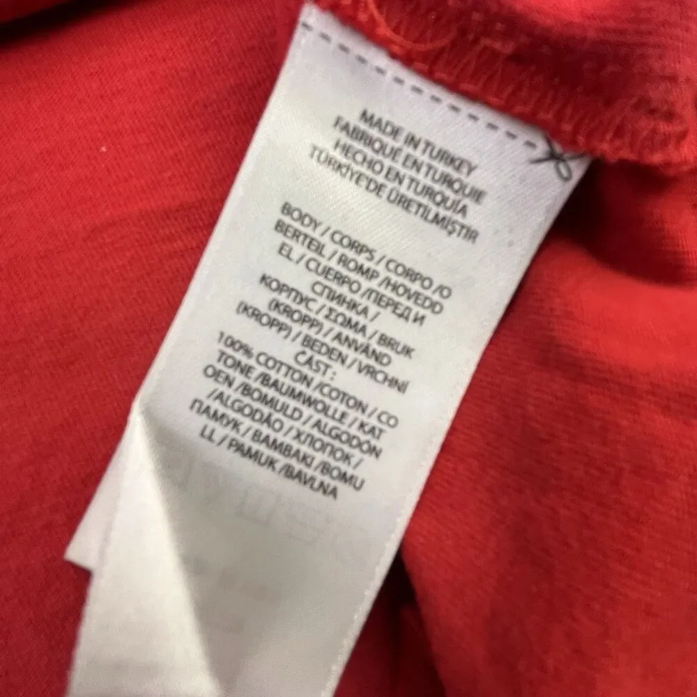 Polo Ralph Lauren T-Shirt Mens Mediums Red Big Pony Logo Graphic Tee Cotton